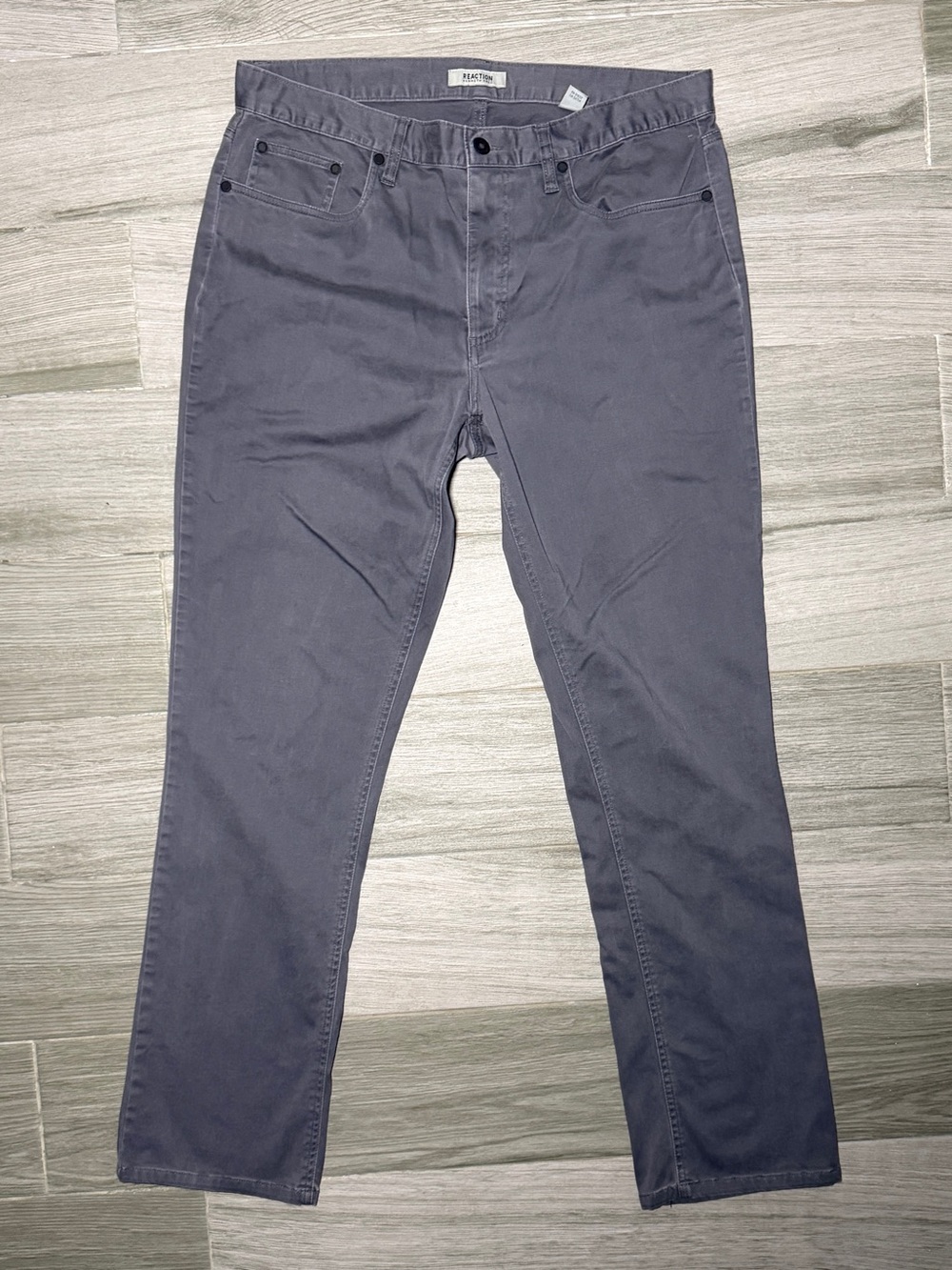 Kenneth Cole Reaction Men’s Ocega Slate Gray 5 Pockets Jeans